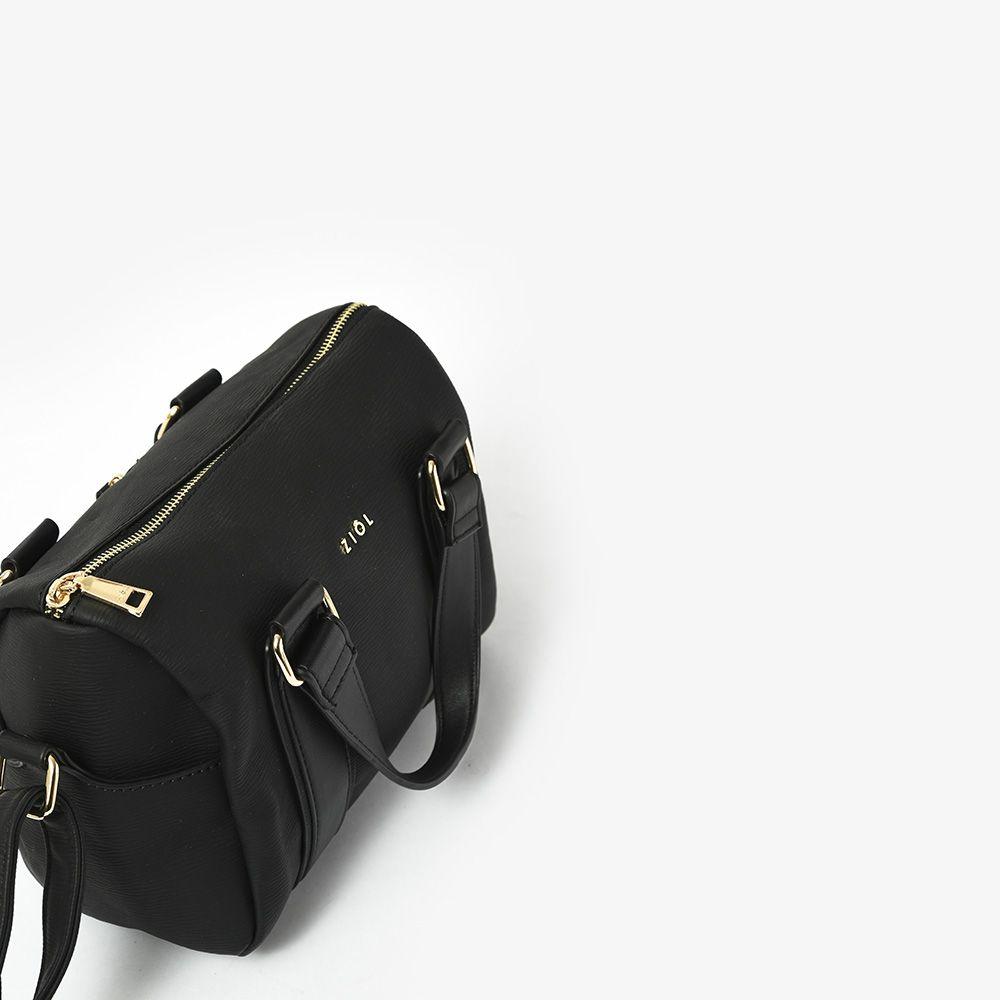 Cartera dos asas baul lilawi negro-3