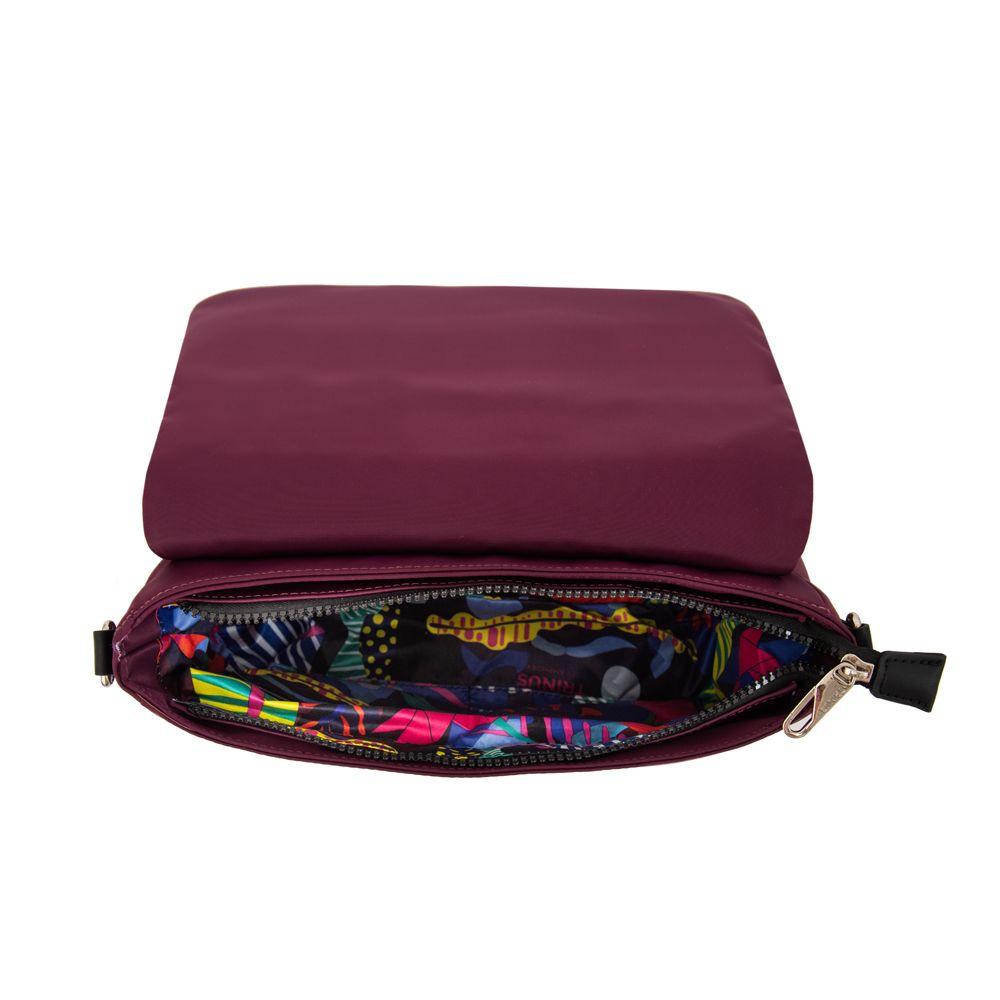Cartera Bandolera mediana dania burdeo-3