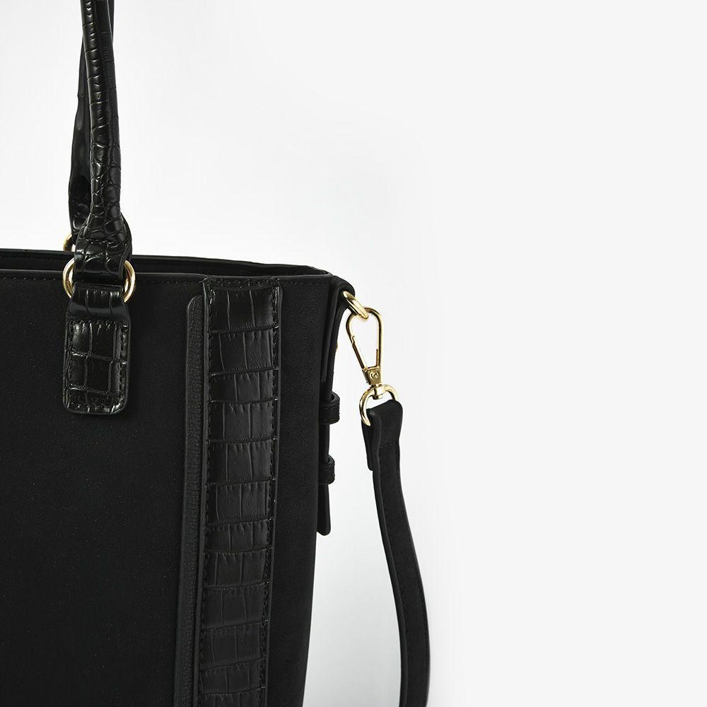 Verdana Cartera Tipo Dos Asas Shopping Negro-3