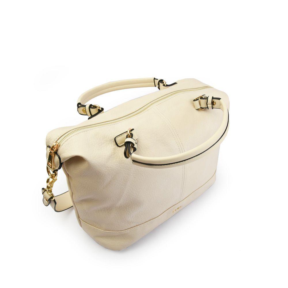 Carlotha Carteras Dos Asas Grande Blanco Crudo-2