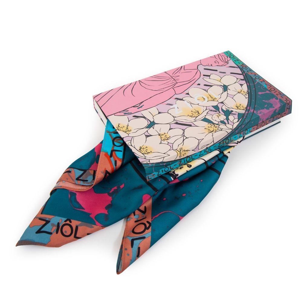 Pañuelo cuadrado clavel mix color-2