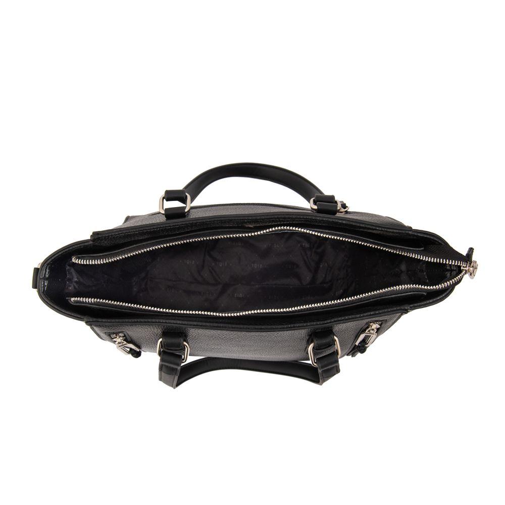 Cartera tote tres divisiones penny negro-3