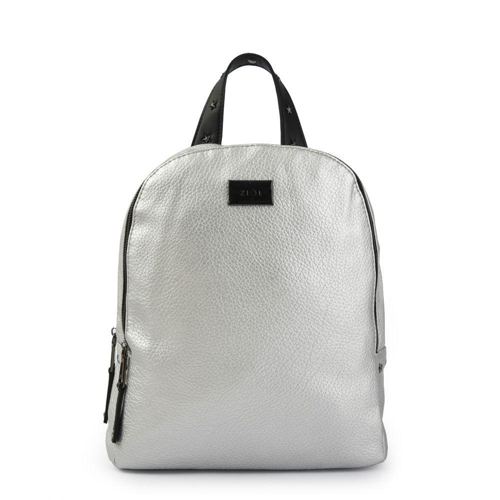 Platinum Mochila Mediana Plateado-0