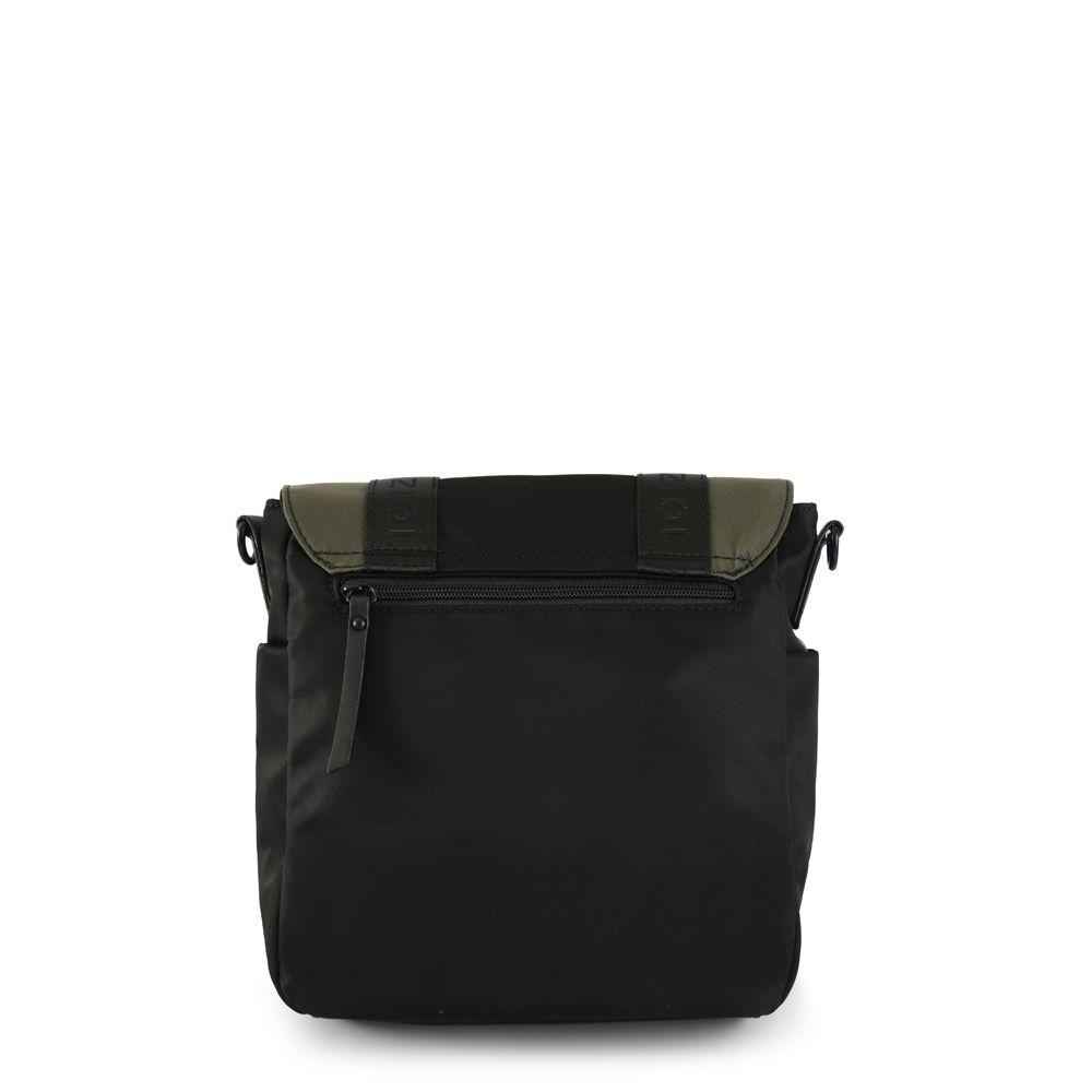 Cartera bandolera con tapa mediana cancun negro-2