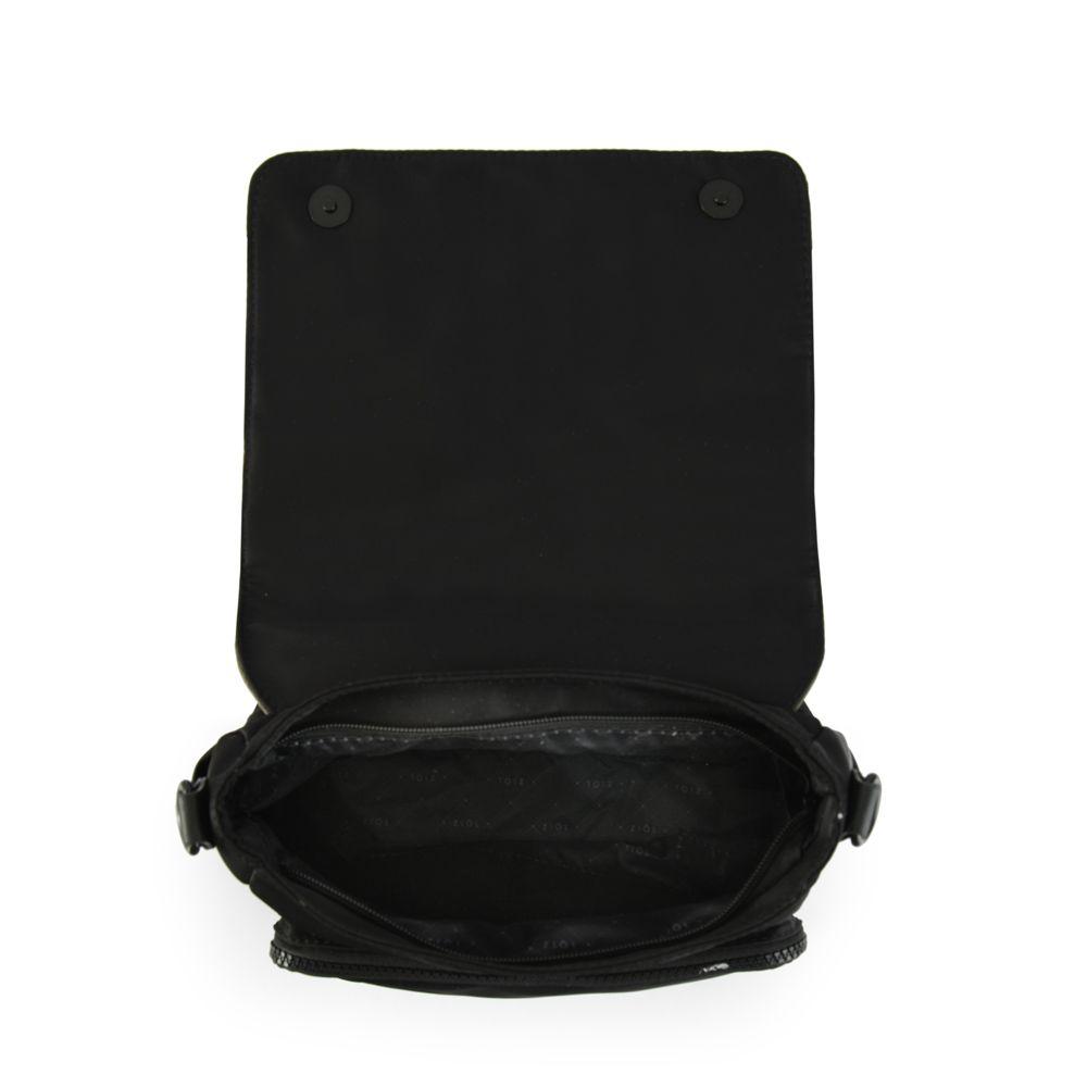 Cartera bandolera con tapa mediana cancun negro-3