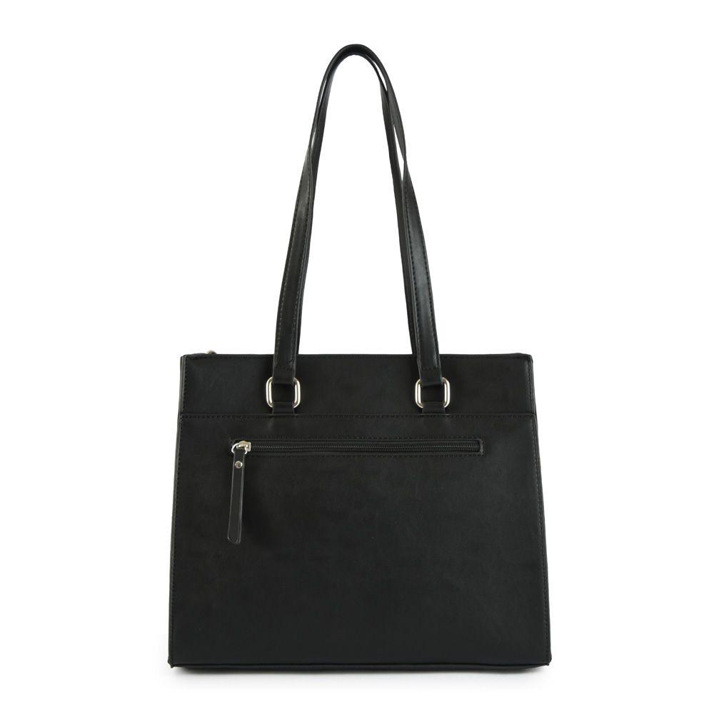 Cartera dos asas tres divisiones mediana inisa negro-2