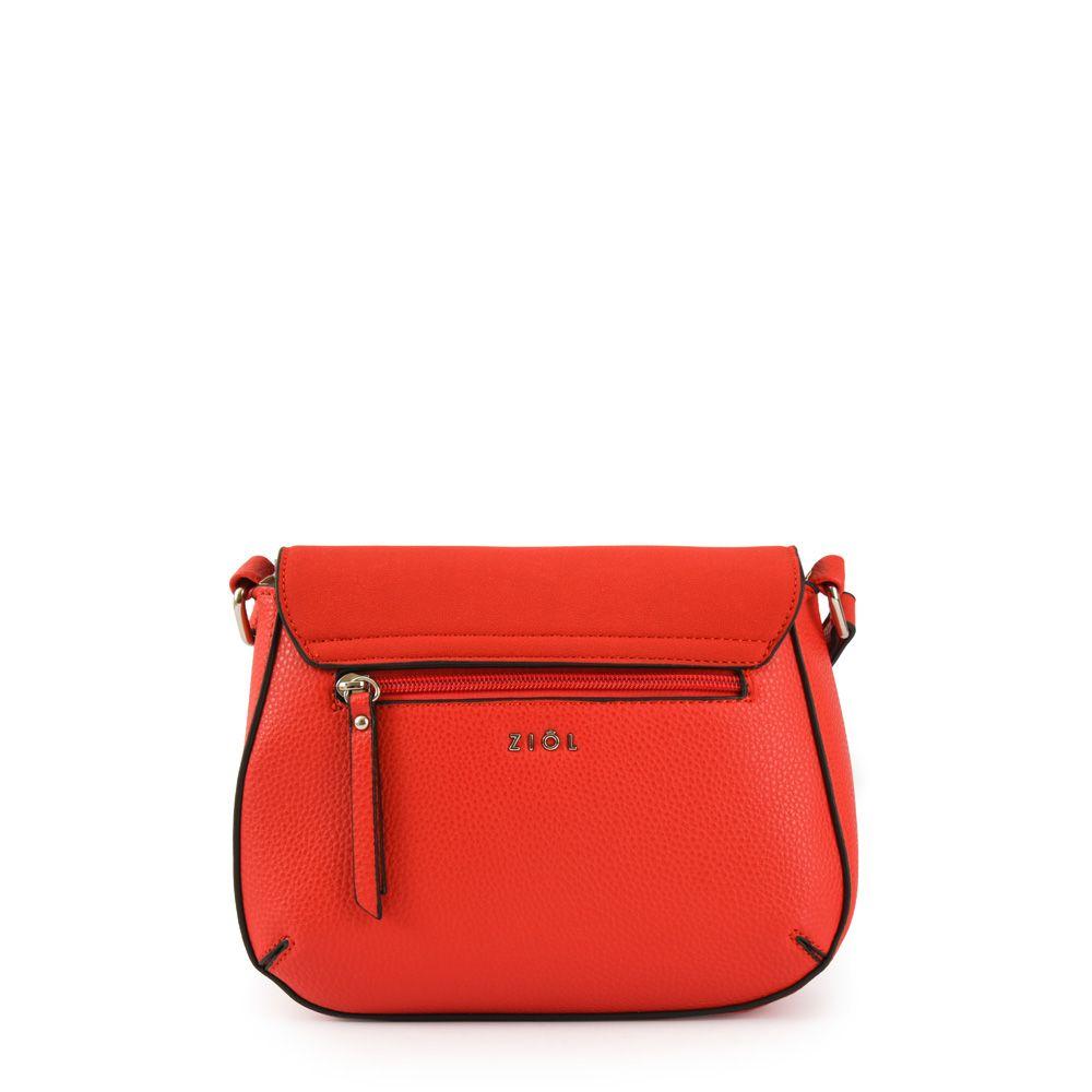Cartera bandolera con tapa pequeña sophie rojo-2
