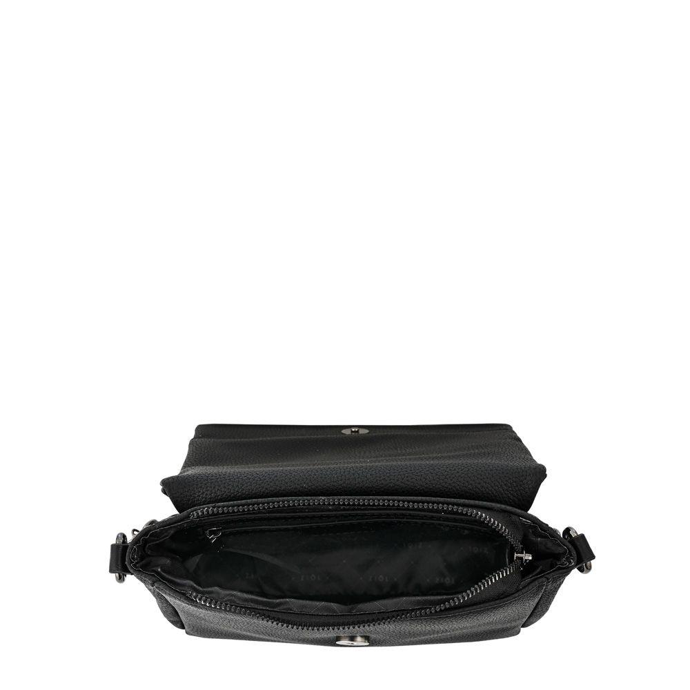 Cartera bandolera con tapa pequeña nydia negro-3