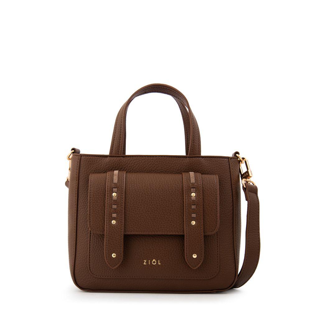 Cartera Dos Asas tyra pequeña café-0