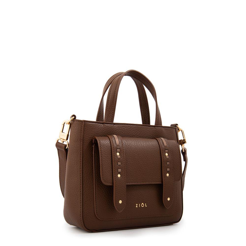 Cartera Dos Asas tyra pequeña café-1