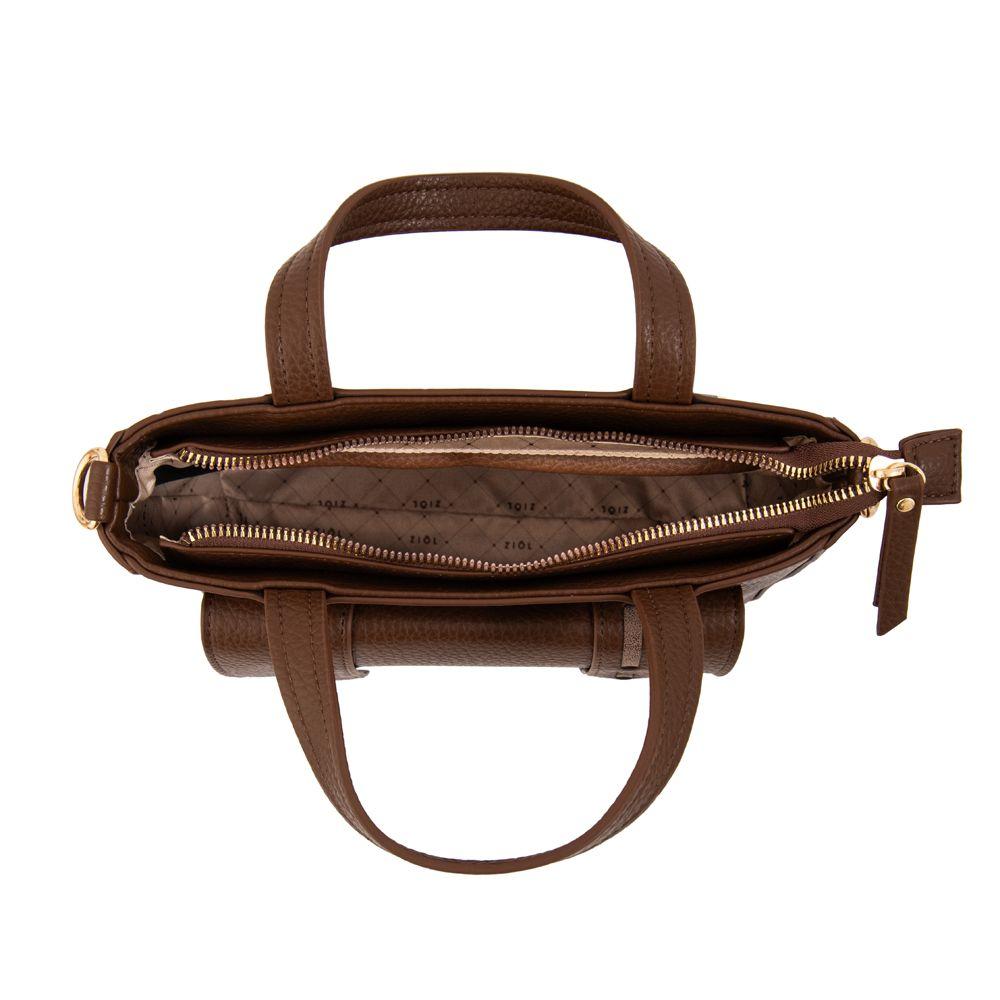 Cartera Dos Asas tyra pequeña café-3