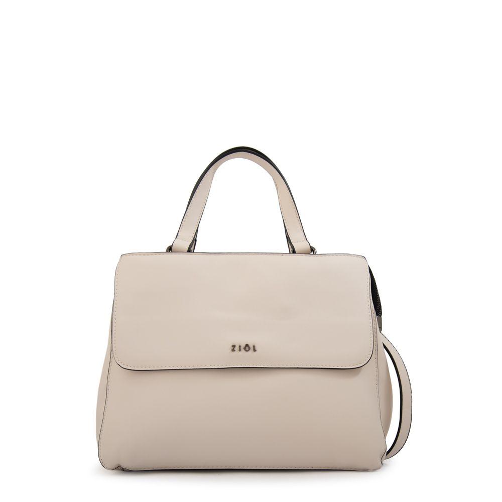 Cartera tote con tapa sofy mediana blanco-0