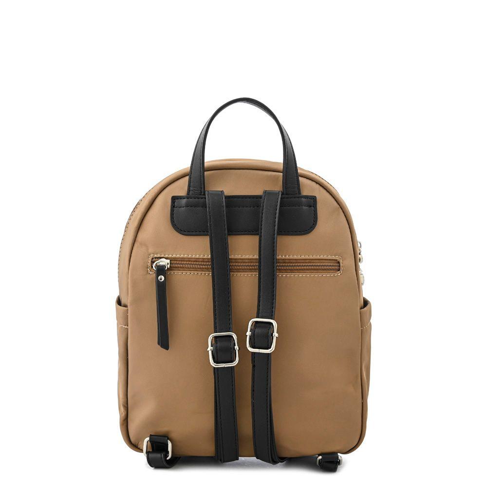 Mochila pequeña monica beige oscuro-2