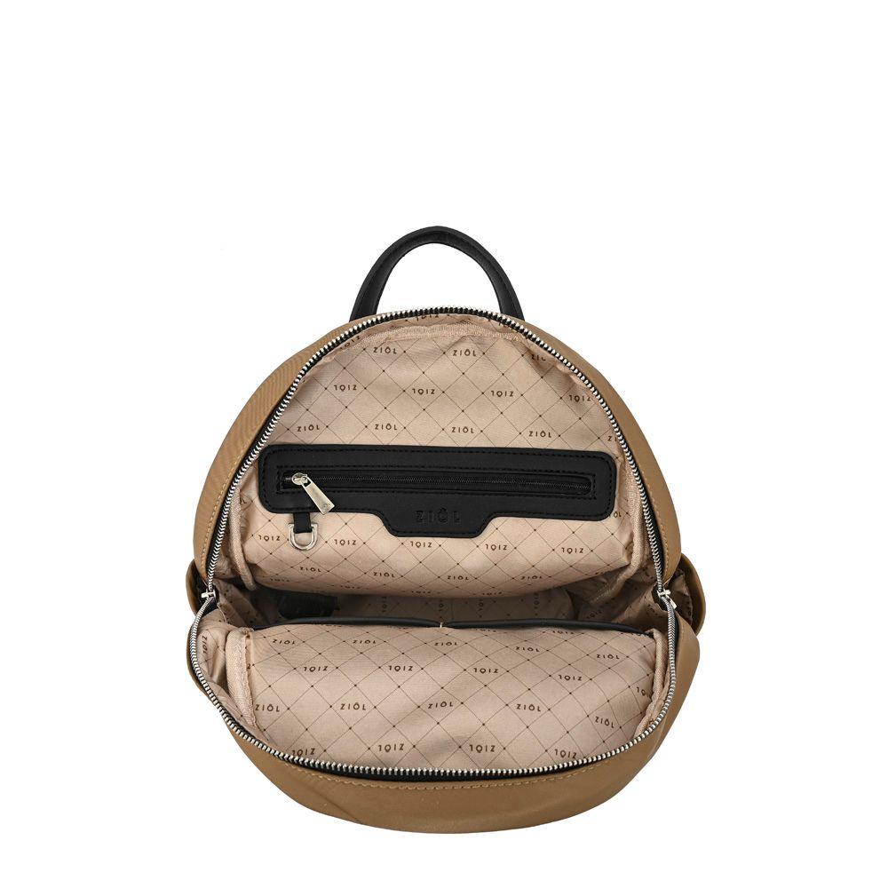 Mochila monica pequeña beige oscuro-3
