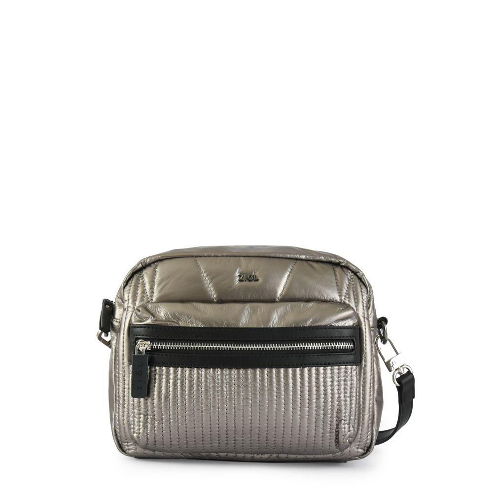 Bandolera Noelia Pequeña Plateado Oscuro Ziol-0