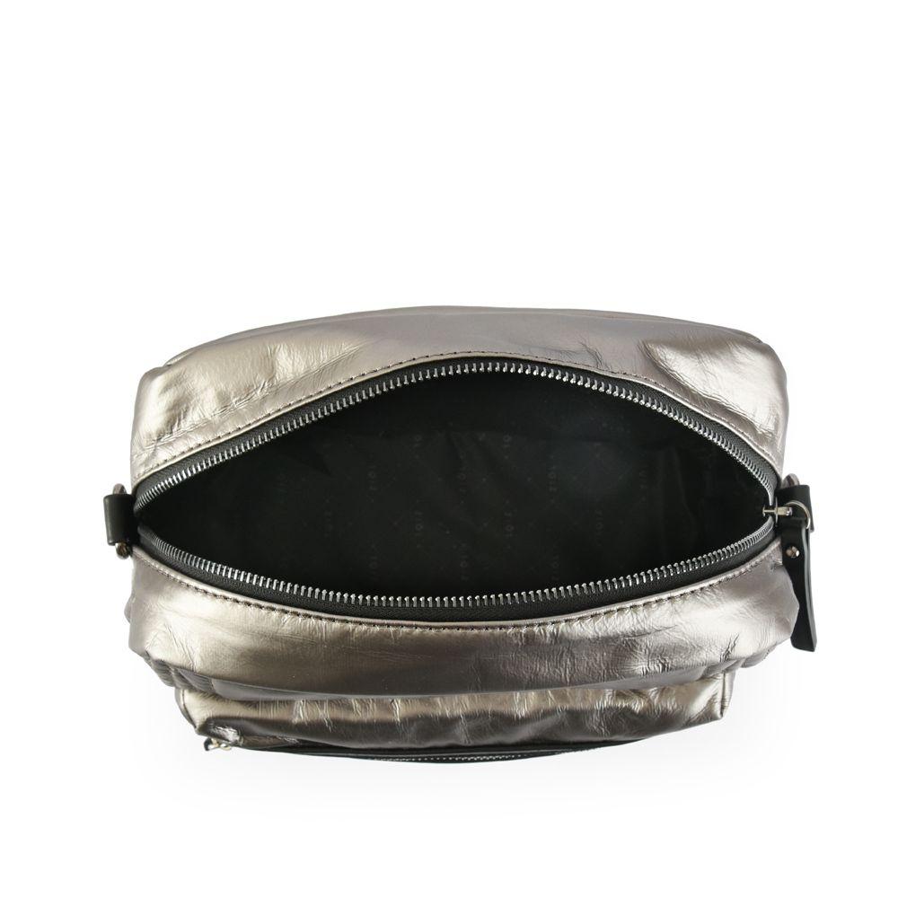 Bandolera Noelia Pequeña Plateado Oscuro Ziol-3