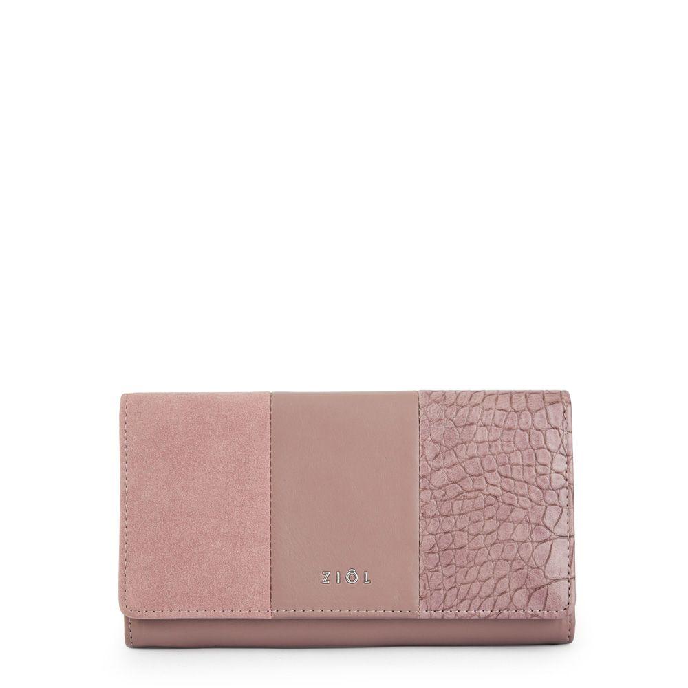 Chequera con flap grande epoque rosa viejo-0