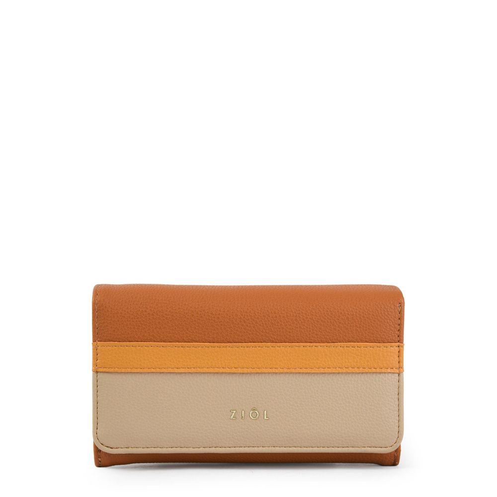 Billetera acordeon mediana laisse camel-1