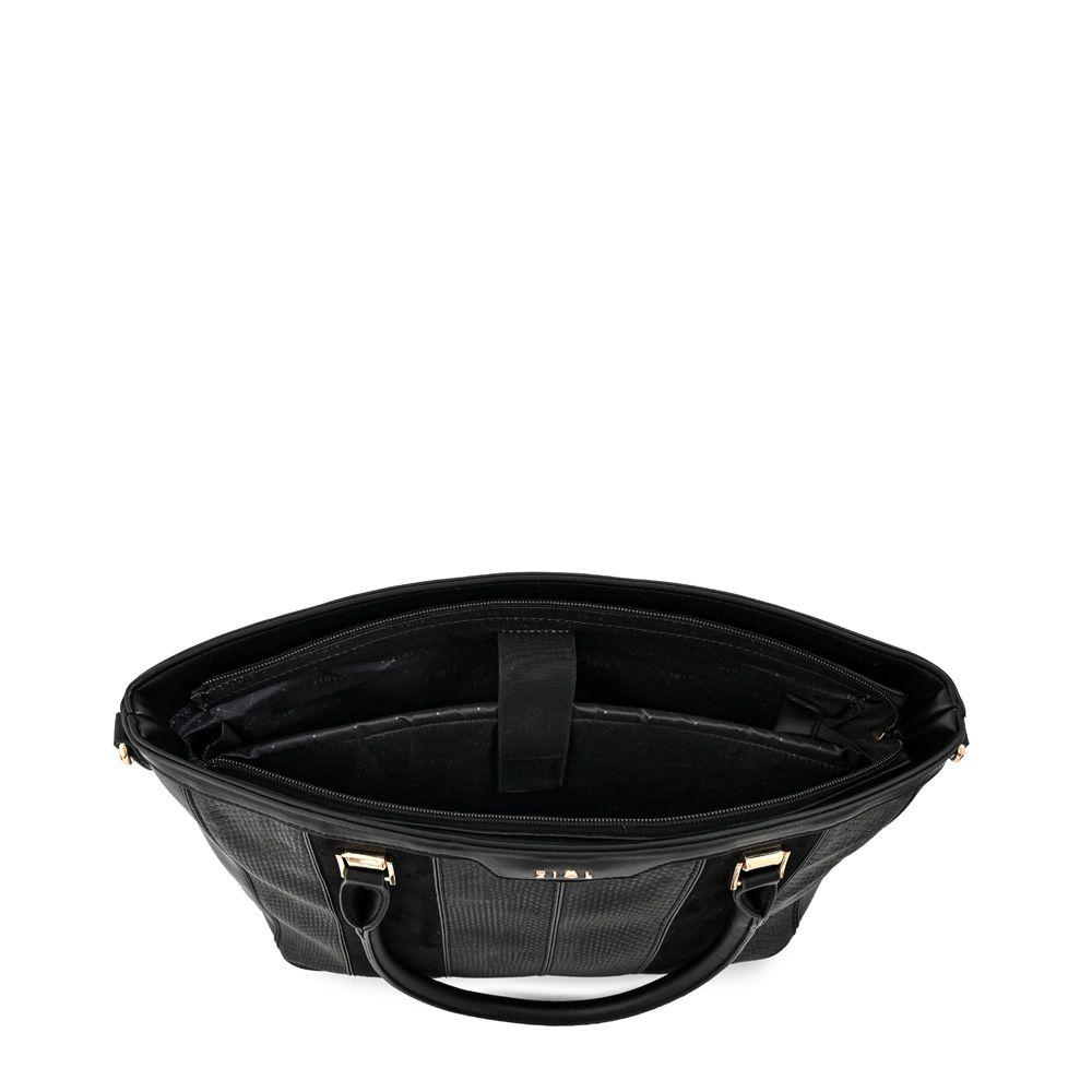 Cartera dos asas porta notebook grande bony negro-3