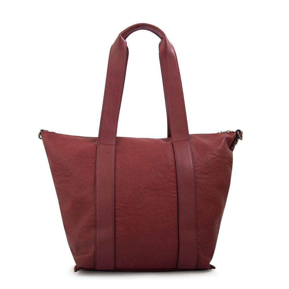 Cartera tote nelly grande rojo oscuro-2