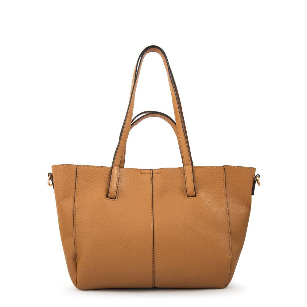Cartera tote bote loriu camel-2
