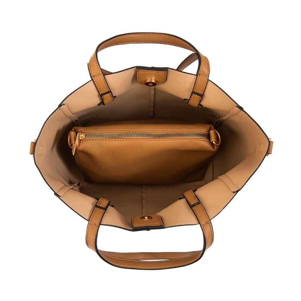 Cartera tote bote loriu camel-3