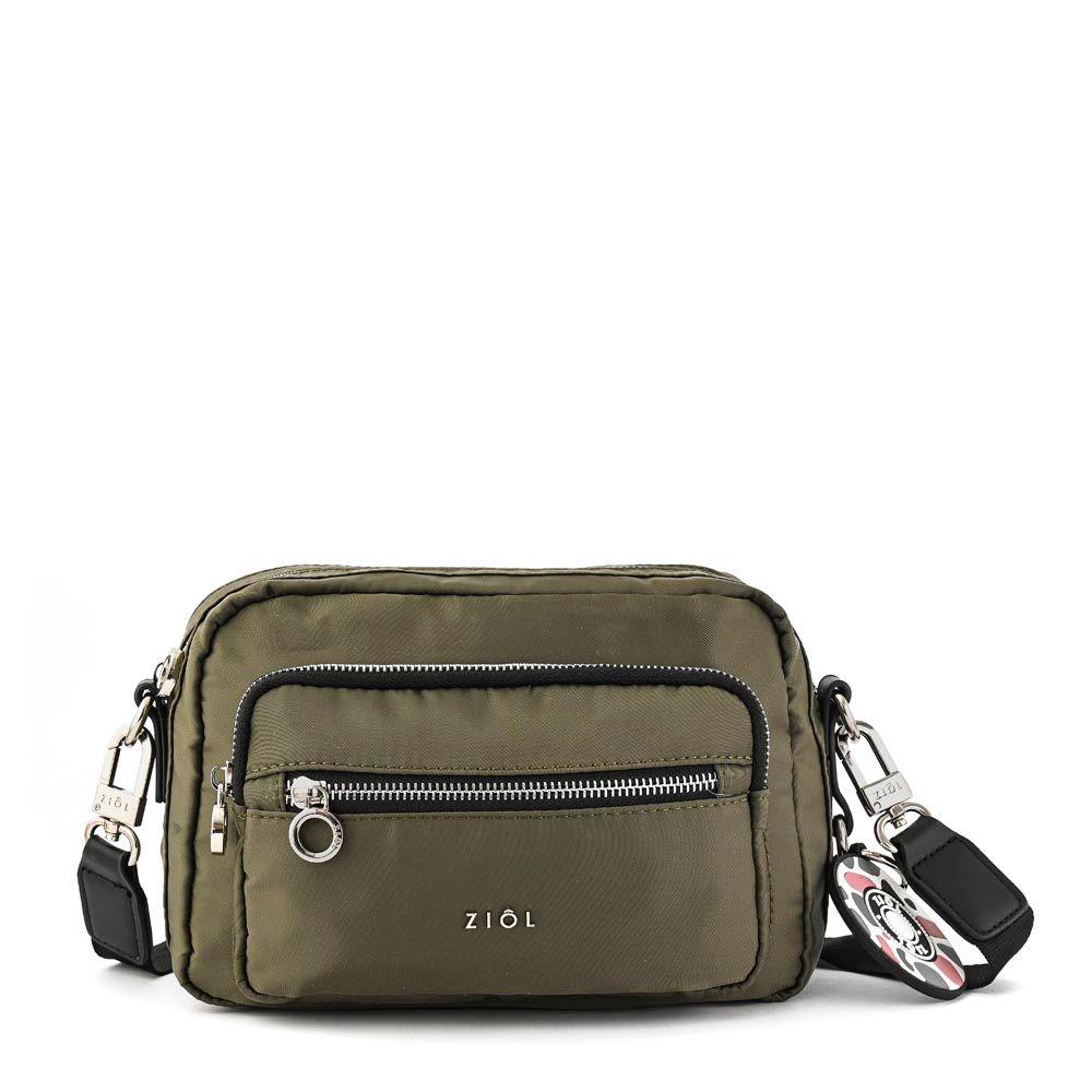 Cartera bandolera mediana morgan verde oliva-0