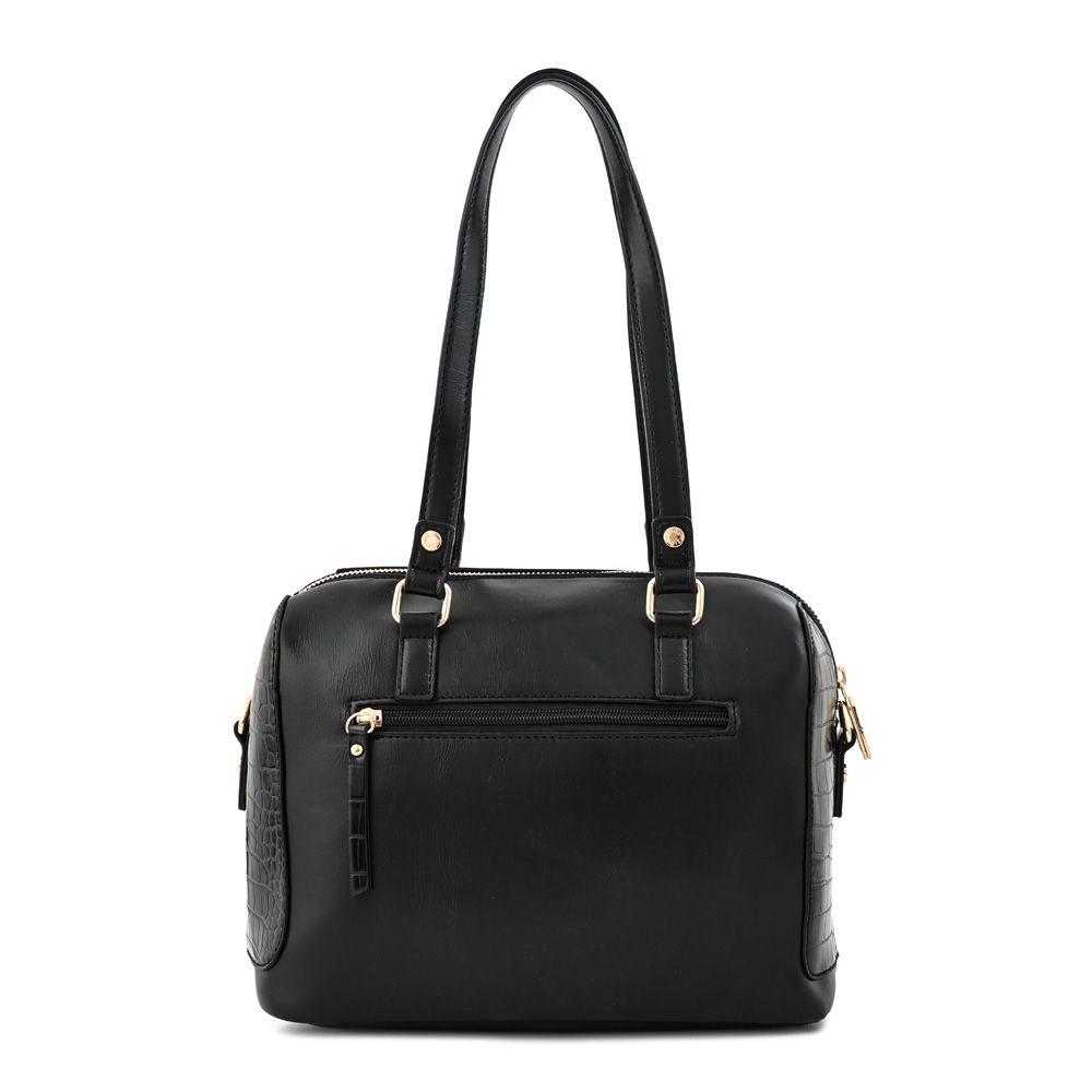 Cartera dos asas baul mediana sully negro-2