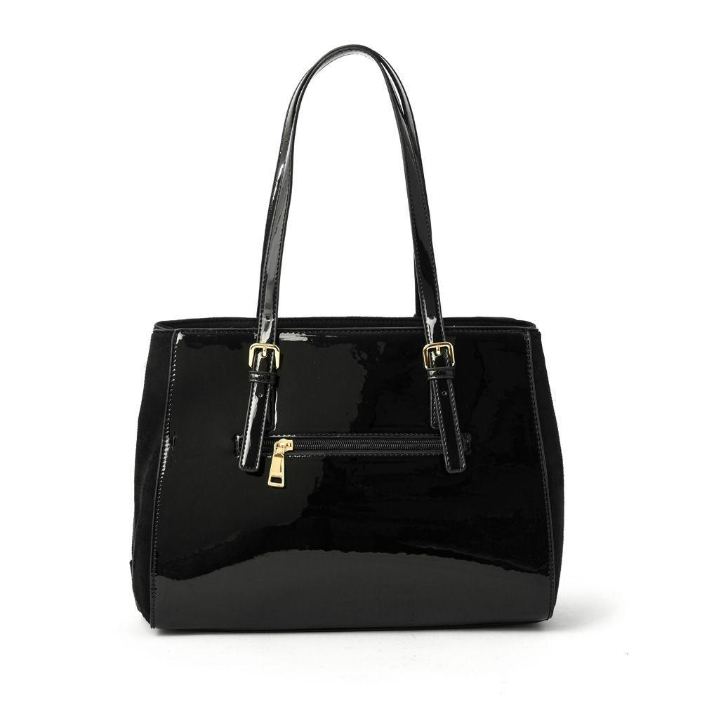 Oreille Cartera Tipo Dos Asas Tres Divisiones Negro-2