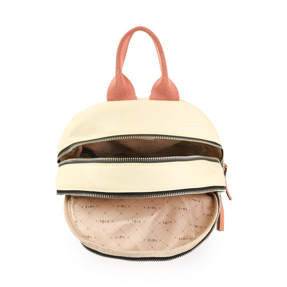 Mochila mediana tinna blanco crudo-3