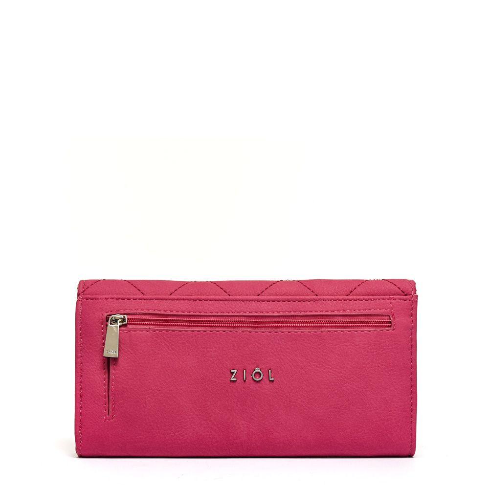 Chequera con flap grande plum fucsia-1