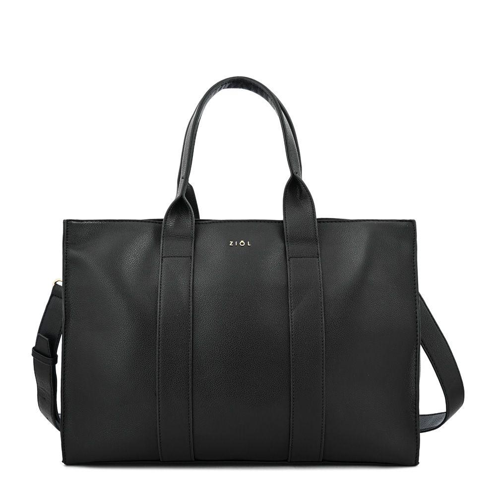 Cartera dos asas porta notebook grande eladia negro-0
