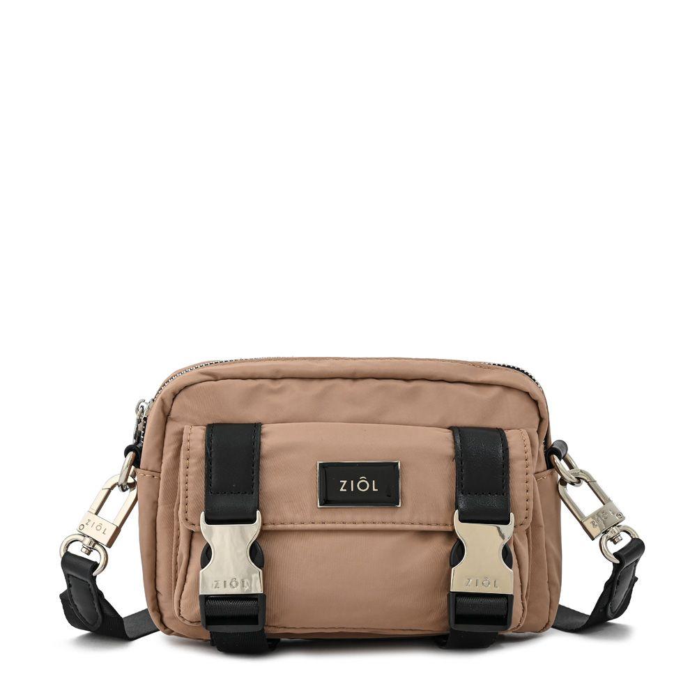 Cartera bandolera pequeña diana beige-0