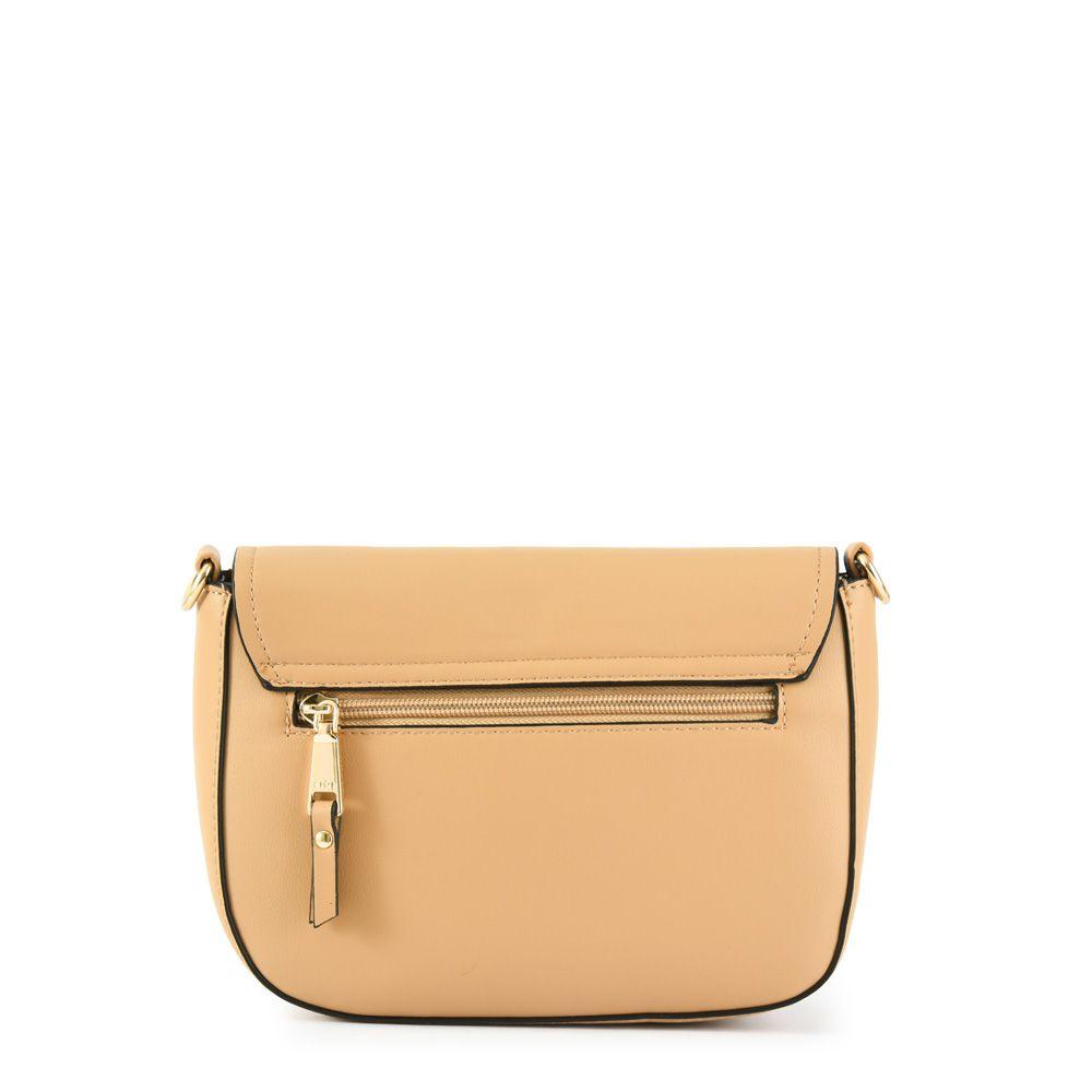 Cartera bandolera pequeña caliope beige oscuro-2
