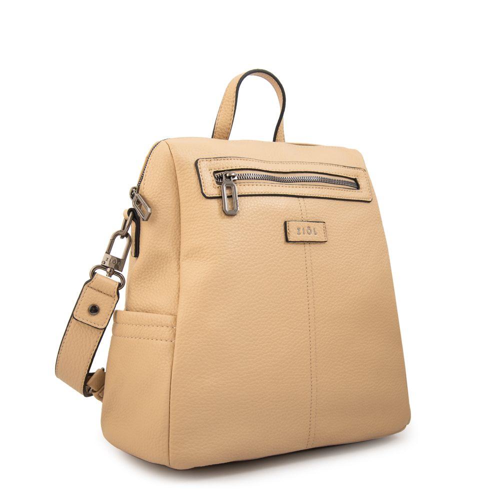 Mochila jessy mediana beige-1