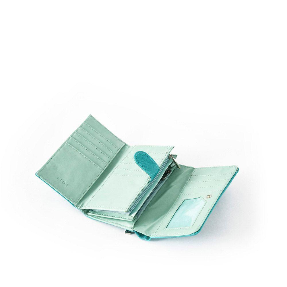 Andia Billetera Acordeon Mediana Calipso/Turquesa-3