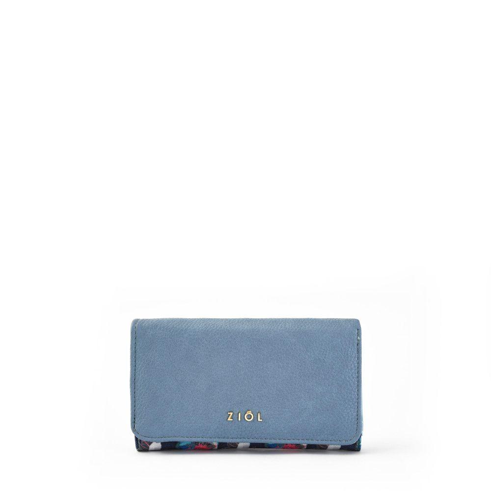 Billetera acordeon mediana birdi celeste-0