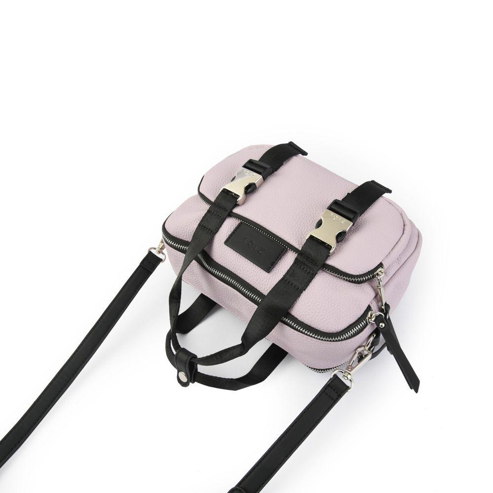 Cartera bandolera mediana dorina lila-3