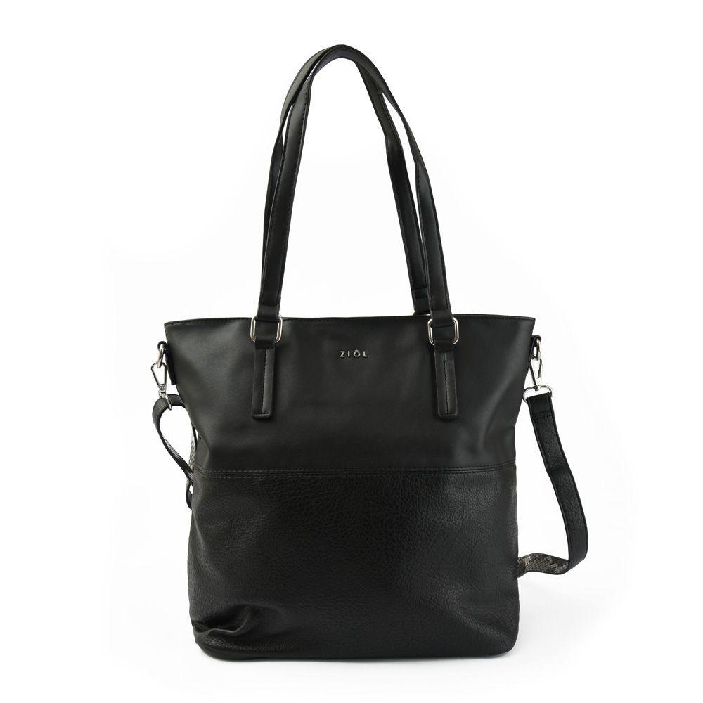 Casia Cartera Dos Asas Shopping Grande Negro-0