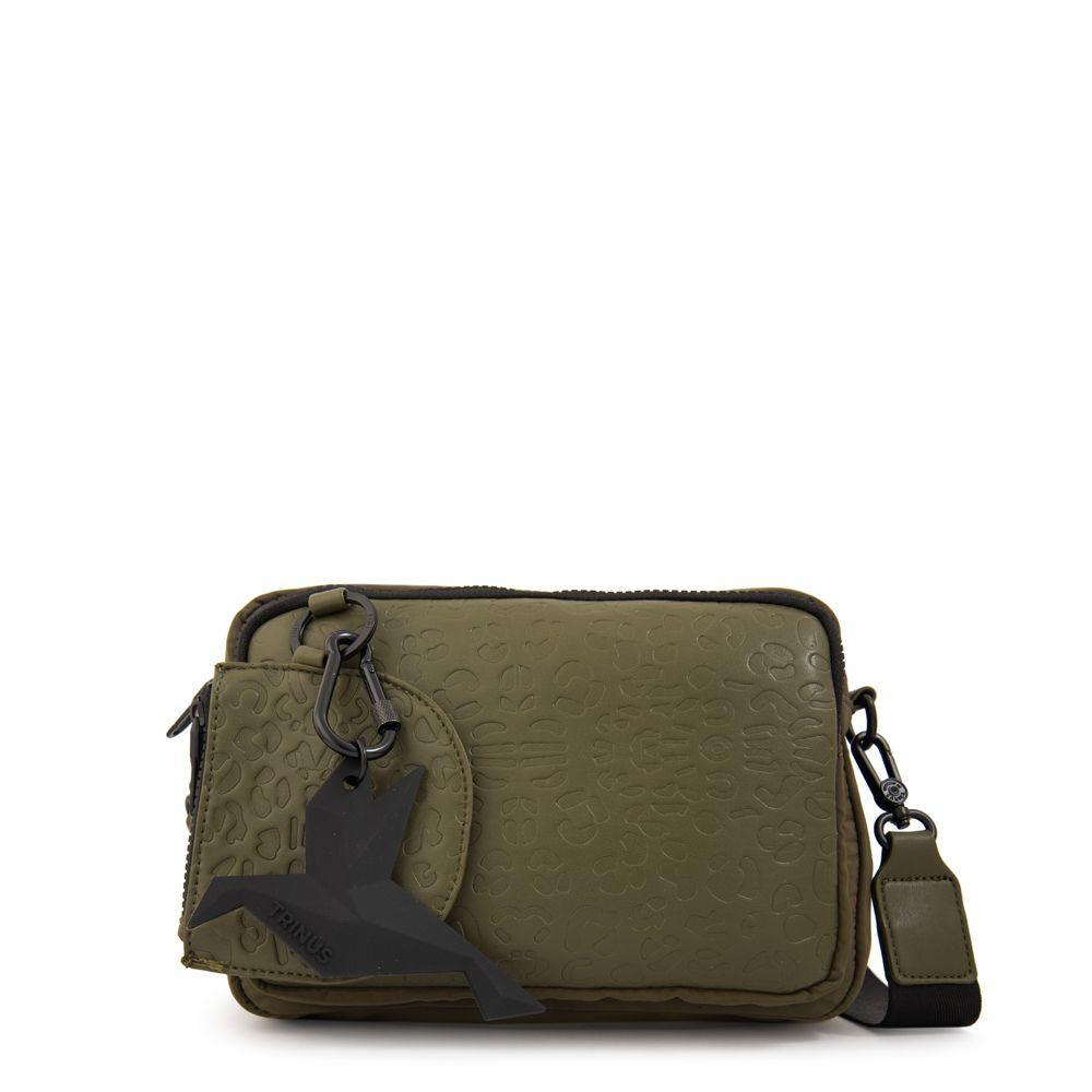 Cartera bandolera zelanda mediana verde oliva-0