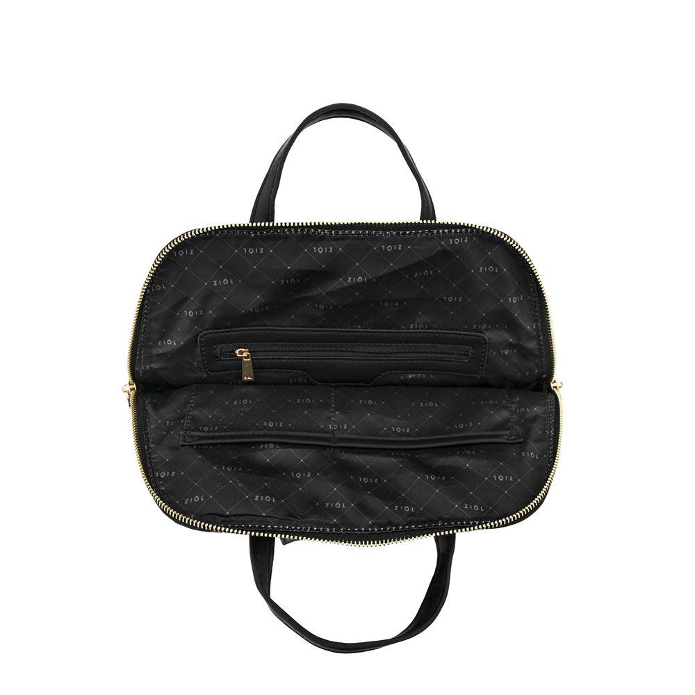 Mochila mediana biel negro especial-3