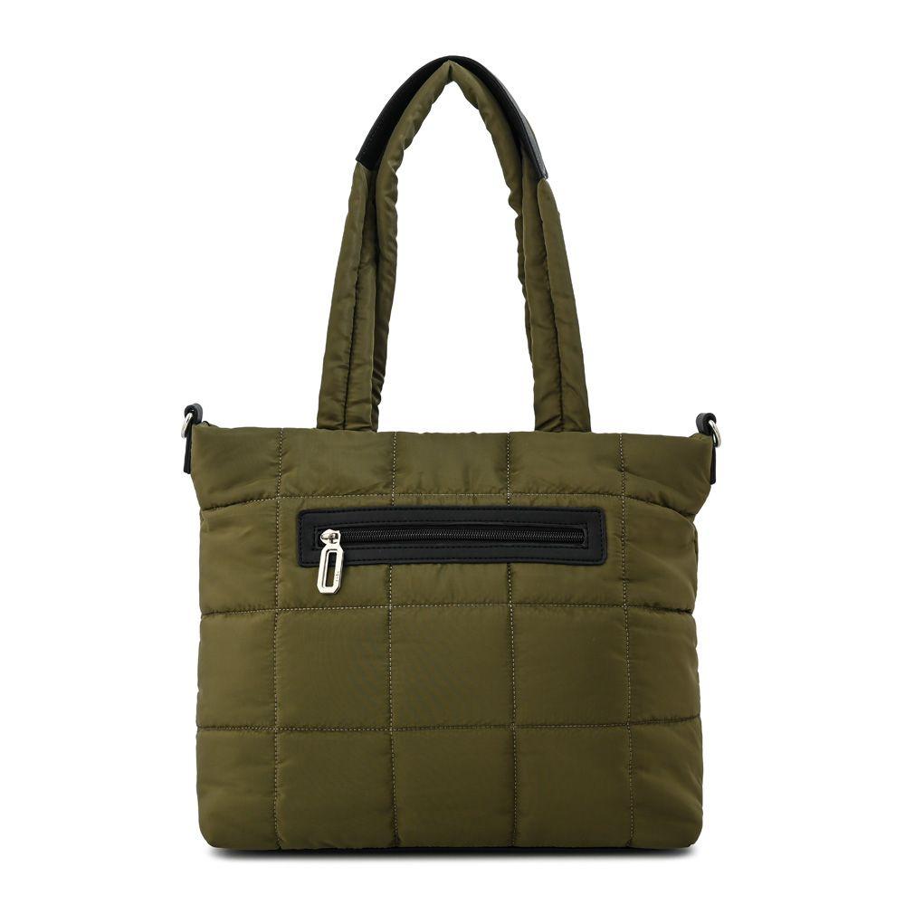 Cartera dos asas mediana nacha verde oliva-2