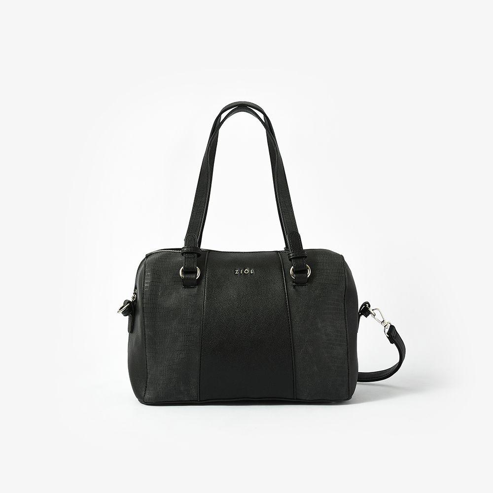 Liunin Cartera Tipo Dos Asas Baul Negro-0