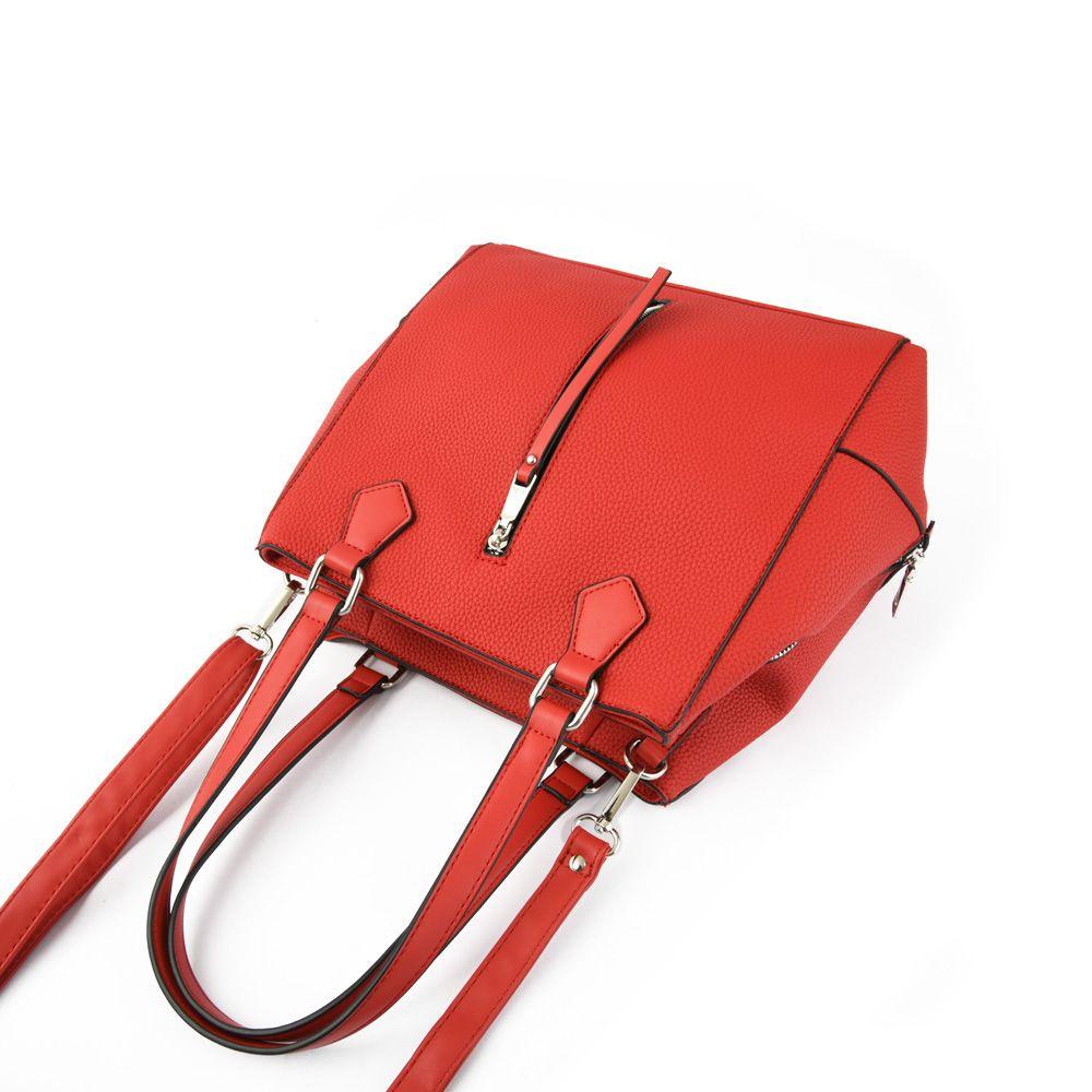 Cartera dos asas tres divisiones grande samira rojo-3
