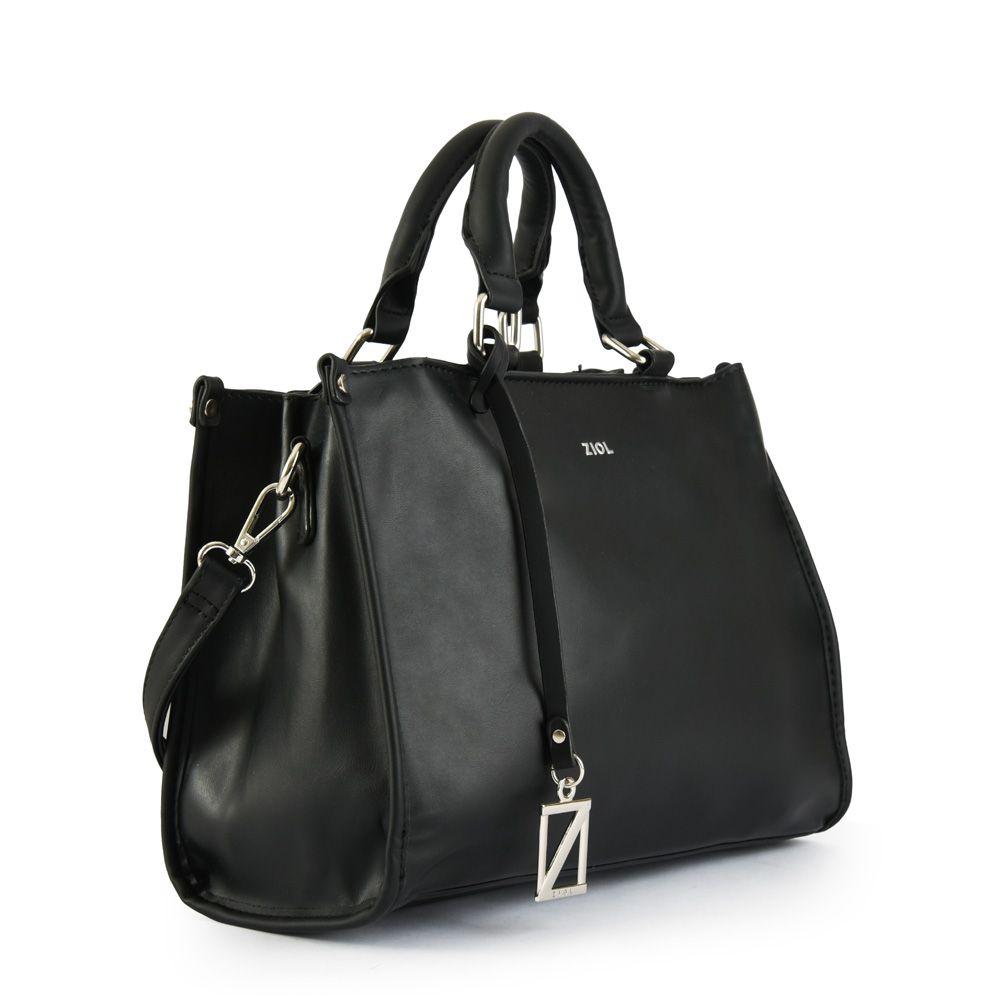 Cartera dos asas mediana kali negro-1