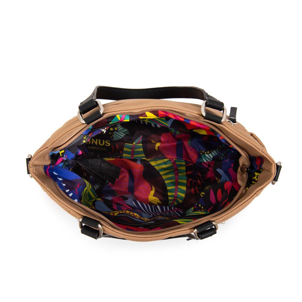 Cartera Dos Asas grande belina beige oscuro-3