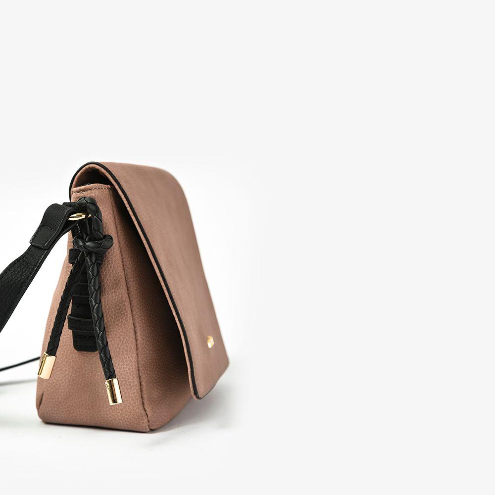 Cartera bandolera con tapa melchy rosa viejo-2