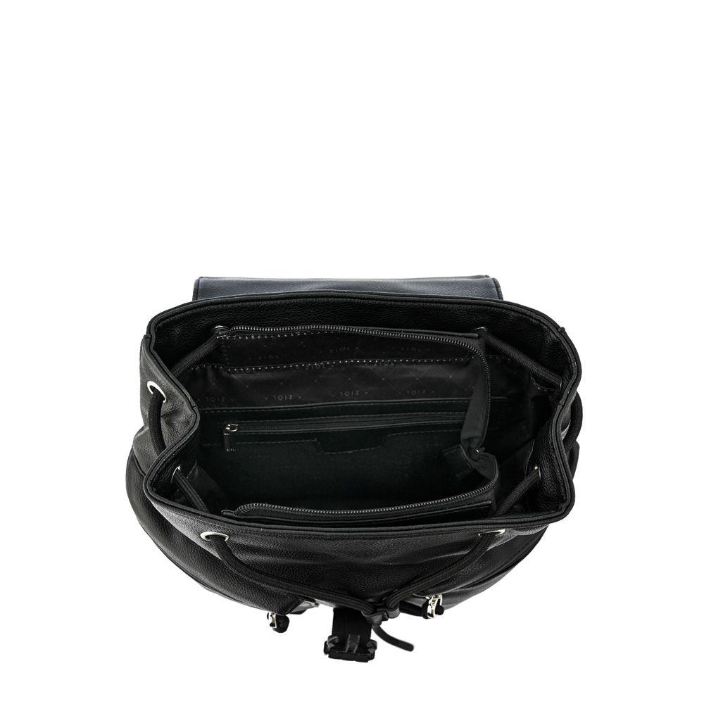 Mochila con tapa mediana elvas negro especial-3