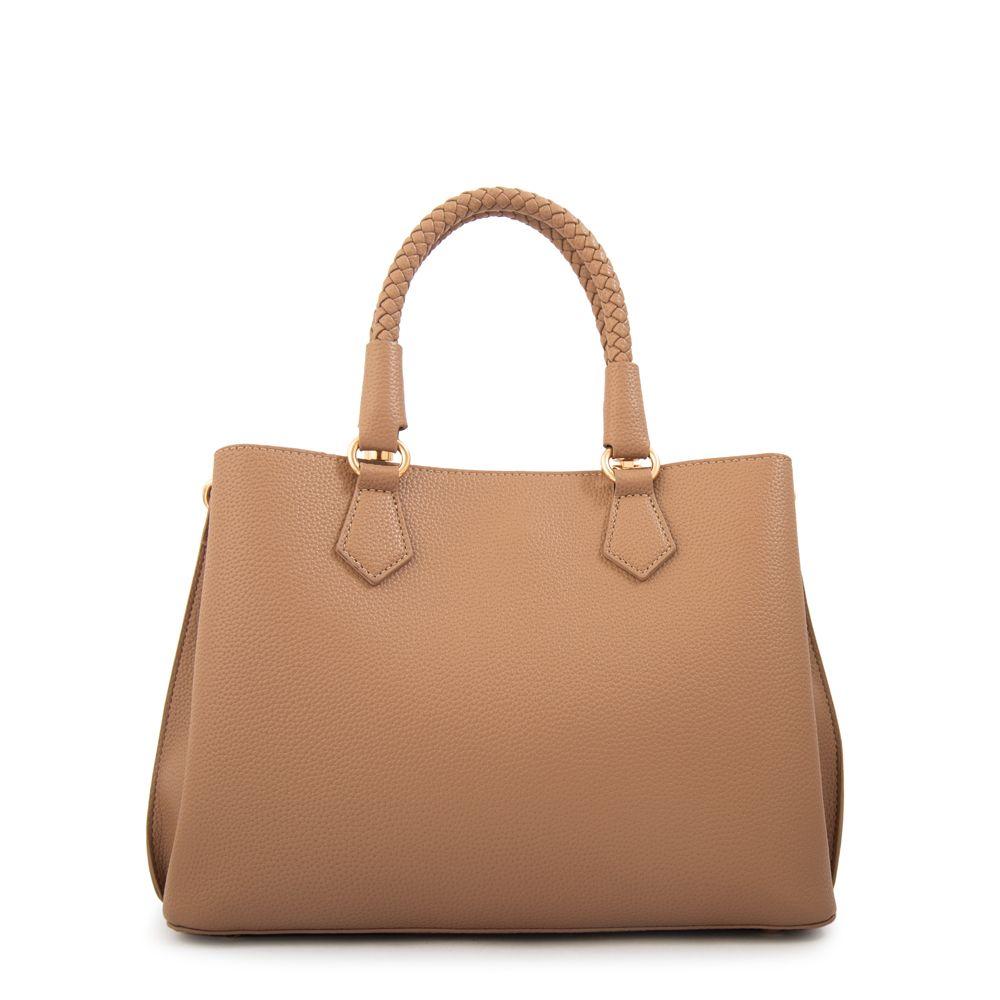 Cartera tote bambina mediana beige oscuro-2