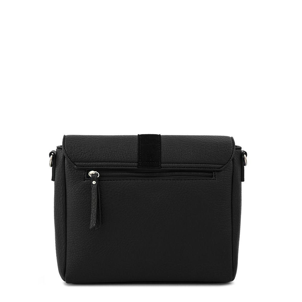 Cartera bandolera con tapa pequeña althea negro-2